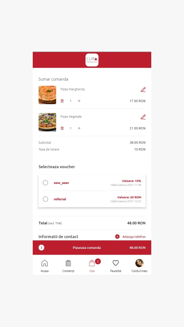 Clipa Delivery - Food ordering mobile app for Restaurants